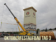 Aufbauzeit Oktoberfest München 2017 Wiesnaufbau Fotos und Video vom 12.07.2017 (©Foto: Marikka-Laila Maisel)